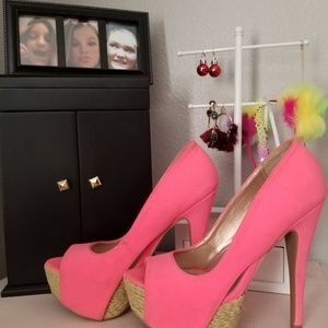 Neon Pink Heels